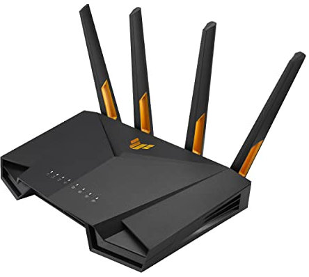 ASUS TUF Gaming AX3000 V2 Dual Band WiFi 6 Router with Mobile Tethering (Replacement of 4G 5G routers)2.5Gbps port, Mobile Game Mode, Free Internet Security, AI Mesh, Gear Accelerator, Adaptive QoS