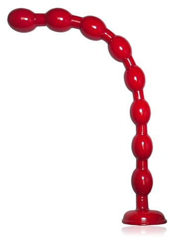 19.25 Inches Super Long Anal Beads Butt Plugs with 8 Thick Anal Balls Ultra Soft Anal Chain Anal Sex Toys with Strong Suction Cup Flexible Anal Plug Anal Trainer for Men Women YLMXHFC