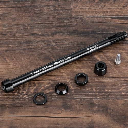Adattatore per Perno Passante, Perno Passante per Trainer Bici 12X142-1848mm P1,5/P1,75 Adatto per Biciclette con Diverse Larghezze dell'Asse Posteriore (M12x1,5 160-172)
