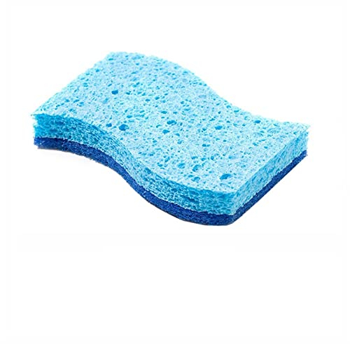 QTANZIQI Floral Sponge Kitchen Scourer: Eco-Friendly Dish Cleaning Tool