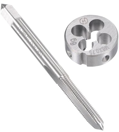 MACHSWON M6 x 0,75 mm metrisches Gewindeschneider-Set – Maschinengewindebohrer mit rundem Gewindeschneid-Set für Gewindereparatur