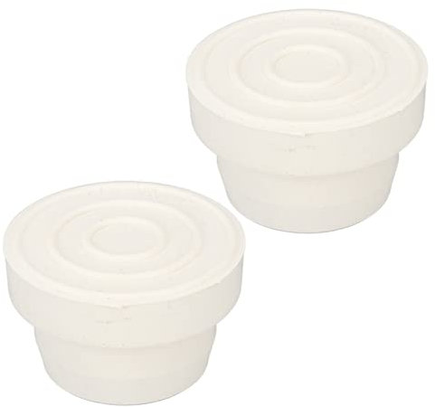 Pool Ladder Bumpers, Pool Stairs Ground Inground Pool Accessories 2PCS Pool Ladder Bumpers, Pool Ladder Rubber End Caps, Swimming Pool Accessory Supplies with Non Slip