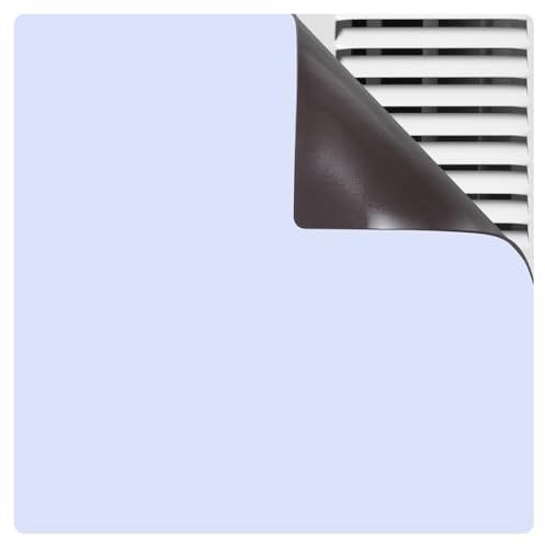QUARKZMAN Quadratische Magnetische Lüftungsabdeckungen 12x12 Weiß | 1 Stück, Gemahlenluftabdeckungen Register Schalldichte Abdeckungen, für Zuhause Gemahlen Wand Deckenlüftungen
