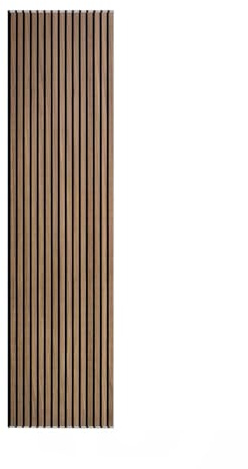 Slat Wall Wooden 3D Veneer Panels Decorative Acoustic Fibre Sound Absorbing Walnut 2 Pack