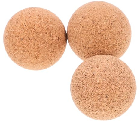HEMOTON Tischkicker Ersatzbälle 3 Stück-Pack, Braun, Verschleißfest | 32mm Durchmesser, Austauschbar, Kompakt, Passend für Tischfußball, Einkaufszentren und Schulpausen