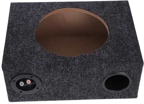 ifundom Subwoofer Gehäuse Auto Subwoofer Box mit Robustem Rahmen Schlankes Design Einfache Installation Geeignet für Fahrzeug Audio System Verbessert Klangqualität und Schützt