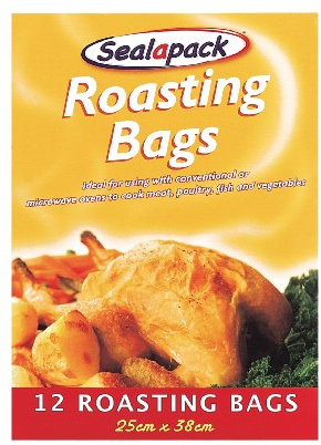 12 X ROASTING BAGS 25CM X 38CM by sealapack by homewaresdirect