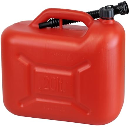 2er Set: 2x Benzinkanister 20 Liter rot KKR 20 PE Reservekanister
