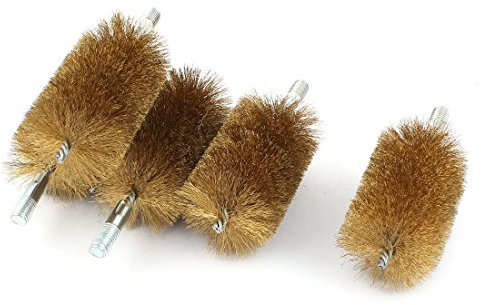 Aexit 15 cm Handwerkzeuge lang Ã˜ 60 mm Edelstahl Draht Tube Körner & Locheisen Reinigungsbürste 5 PCS