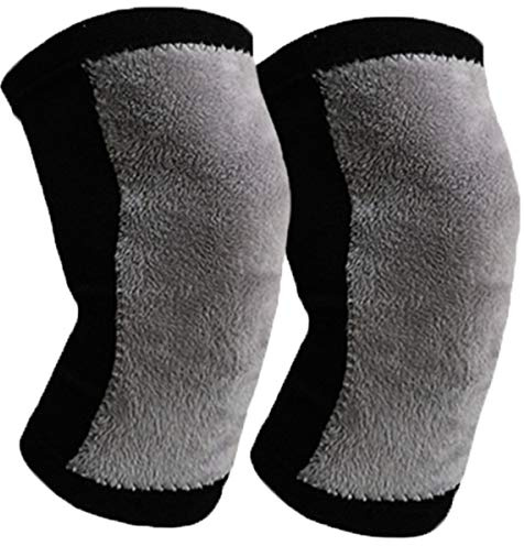 Ginocchiere invernali da donna e uomo, ginocchiere scaldamuscoli in lana cashmere addensare ginocchiere ginocchiere legging caldo termico sci ciclismo ginocchiera manica per dolori articolari artrite