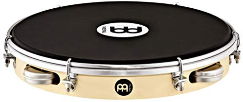 Meinl Percussion Shaker Pandeiro, Braun (PAS10PW-NH) | Rahmentrommel mit Shakern, 10 Zoll, mit Nappafell, Pappel und Aluminium