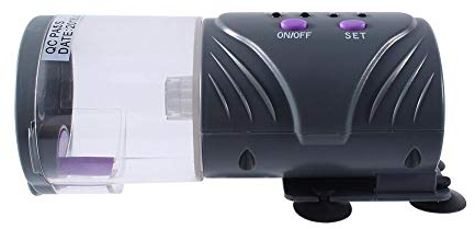 Fischfutterautomat Automatischer Aquarium Elektrisch Automatisierte Fischfutterspender Intelligenter Timer für Fischtank und Schildkrötentank Teich
