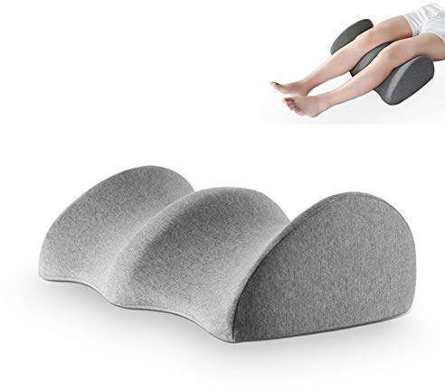 Schlafen Memory Foam Kissen, Komfortabel Orthopädisches Kissen, Ergonomisch Groß Beinruhekissen Zum Schlafen Auf Der Seite Schwangerschaft Unterschenkel Rücken Hüfte Und Knie Beschwerden,Grey