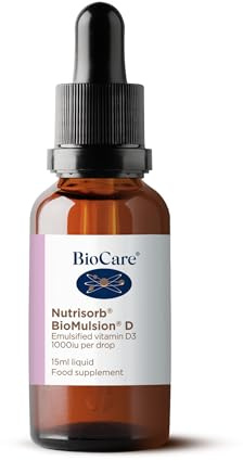 BioCare Nutrisorb BioMulsion D - High Potency Vitamin D3, Easily Absorbed Liquid - for Bone Health & Immune Support - 15ml