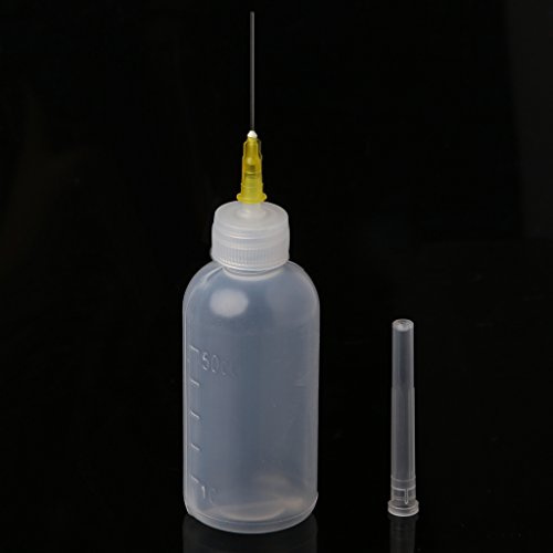 GHBOTTOM Flux, Flux, 50 ml Dispenser Bottiglia per Colofonia Saldatura Liquido Flux con 1 ago