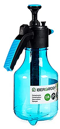 PUMPSPRÜHFLASCHE 2L Drucksprüher Pumpsprüher Sprühflasche Zerstäuber Sprüher Bremsenreiniger Handsprüher 2-Farben 40 (Blau)