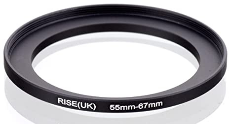 STEP UP 55-67MM anello adattatore 55MM-67MM adapter ring 55MM 67MM 55-67 55 67 MM obiettivo lente ottica lens per filtro paraluce tappo 1xzw