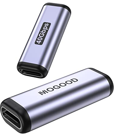 MOGOOD USB C Buchse zu C Buchse Adapter OTG Typ C Konverter 40Gbps Ladegerät Stecker Kompatibel für C Gerät