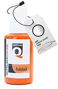 uniQum Autolack Lackstift fürs Auto MINI Crystal Silver WB12 Autolack Reparatur 30 ml