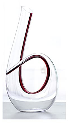 Dekantierer/Wein Dekanter Weinkaraffe Kristallglas Dekanter 6-förmige Hüftflasche Handgemachte Sub-Hüftflasche Persönlichkeit Kreativer Dekanter Home Restaurant Gießen Hüftflasche Urlaub Geschenk Wein