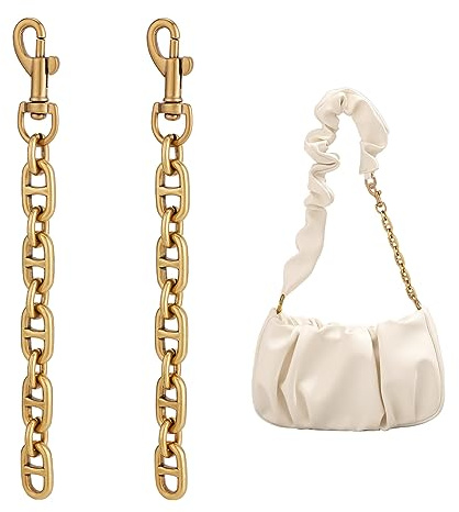 UNICRAFTALE 2 STK Legierung Taschen Verlängerungskette 17.2 cm Antikgold Geldbörsenriemen Verlängerungen Mit Drehbarem Karabinerhaken Geldbörsen Ersatzkettenriemenzubehör Für Umhängetaschen