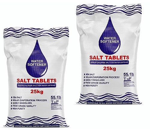 25 Kg Salt Tablets Water Softener Food Grade Compatible to All Water Softner Machines 100% Genuine British Salt Tablet 25KG Of Premium Quality Best For Laundry Kitchen Dish Washing (2)