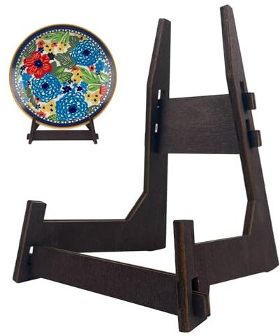 YSWOMOSKD Lot de 2 chevalets décoratifs en bois de 25,4 cm pour cadre photo, livre, support d'assiette