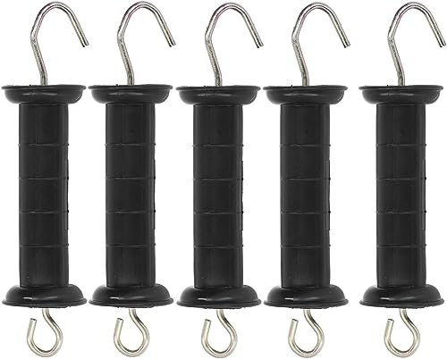 5pcs Electric Fence Handles/Insulated Gate Handles/with Metal Hook/for Farm Cattle Fencing Pastures