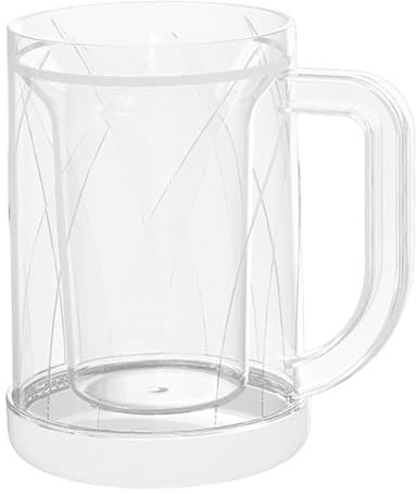 PRETYZOOM Taza De Cerveza Para Congelador Vasos De Cerveza Plástica Vaso Para Beber Tazas Para Congelador