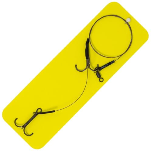 Seika Pro DB 50cm Vorfach - Stahlvorfach mit 2 Drillingen, Größe/Tragkraft:Gr. 2 / 12kg