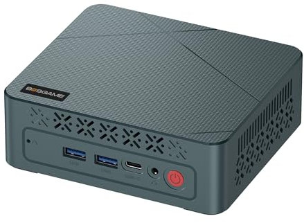 BOSGAME E2 Windows 11 Pro Business Mini-PC AMD Ryzen 5 3550H, 4 kärnor, 8 trådar, upp till 3,7 GHz, 16 GB DDR4 RAM, 512 GB SSD, 4K@60Hz trippelskärm, HDMI, Type-C, USB3.2, LAN, Wi-Fi 5, Bluetooth 5.0