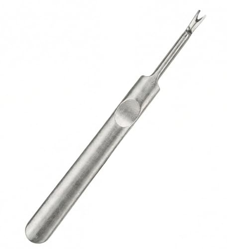 Empujador de cutículas de acero inoxidable plateado con tenedor, removedor de piel muerta, limpiador profesional de uñas, cortador de cutículas, pelador, raspador, herramientas de manicura