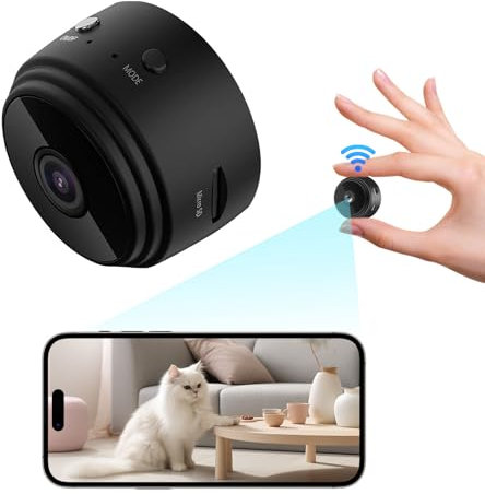 Spy Camera,Mini Camera Spy Cameras,1080P HD Small Camera Spy Camera Hidden,Portable Wide Angle Spy Camera WIFI Hidden Cameras for Home,Small Hidden Camera with App/Motion Detection/Night Vision