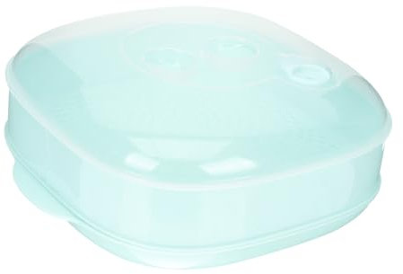 BEBEMOKO Vaporiera Microwavabile Per Cottura Veloce Di Buns e Verdure Contenitore Plastica Multiuso Resistente Temperature Da Facile Da Usare e Sicuro Per Alimenti Capacità Elevata Per