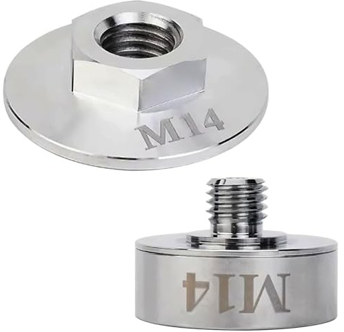 Alriedy Adaptateur X Lock - Écrou de serrage rapide pour meuleuse d'angle - Avec adaptateur fileté M14 et 5/8 - En acier inoxydable 304 - Avec joint torique - Pour meuleuse d'angle XLOCK - Robuste et