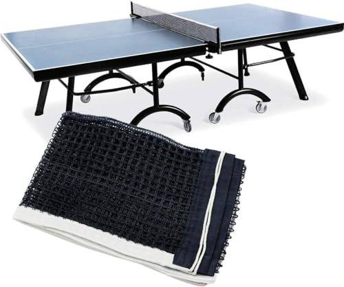 Tischtennis Ersatznetz, 180 x 15 cm, Tragbares Nylon Netz für Indoor & Outdoor, Universelles Tischtennisnetz Schwarz