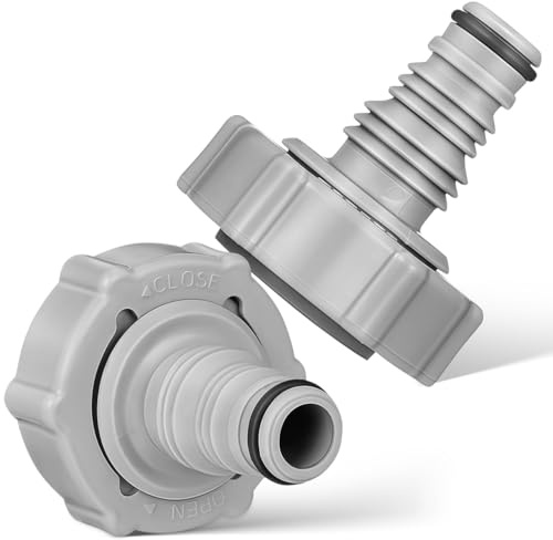 UKCOCO 2pcs Swimming Pool Vacuum Hose Adapter, Grey 32mm Pipe Connector, Pool Hose Joint, Compatible for Bestway P6h1419