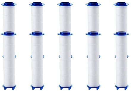 Wuvfojca Lot De 20 Filtre En Coton Pp Pour Pommeau De Douche Filtre À Douche Remplaçable Anti-calcaire Amovible Pour Douchette Pour Filtration De Pulvérisation De La Pomme Polyvalente