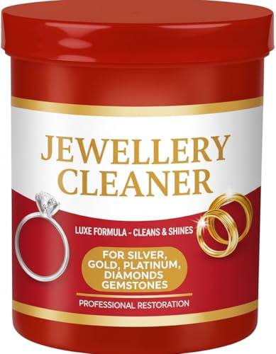 Liquid Jewellery Cleaner with Basket for Silver, Gold, Platinum, Gemstones & Diamonds | Clean and Shines (145ml)