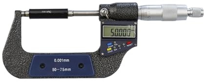 Mätutrustning Digital ytterdiametermätare 0-25/50/75/100 mm Noggrannhet 0,001 mm Digital skjutmått for ytterdiametermätare För exakt mätning(50-75mm)