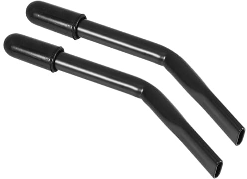 WEKAMOS 2pcs Wheelchair Brake Extenders with Black Iron Construction for Universal Compatibility, Replacement Parts Suitable for Reclining Wheelchairs and Power Chair Handle Extensions