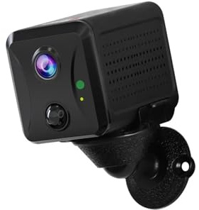 KVBRUI Mini Telecamera 4G Sim CCTV 5MP Telecamere di sorveglianza Domestica Telecamera di Sicurezza WiFi Visione Notturna Nascosta Rilevamento del Movimento Umano(4G Cam ADD 32G)