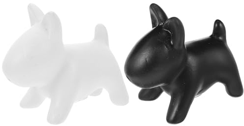 TOYANDONA Lot de 2 Pots à Condiments en Céramique Motif Chien Noir et Blanc, Distributeurs D'épices Compacts pour Sel et Poivre, Saupoudreuses Légères et Portables, Ustensiles Cuisine