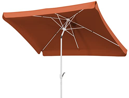 Schneider Sonnenschirm Oslo, terracotta, 300 x 200 cm rechteckig, 752-05, Gestell Stahl, Bespannung Polyester, 5.3 kg