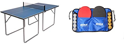 Joola 19110 Tavolo da ping-pong, misura media, Dimensioni 168 x 84 x 76 cm, colore: Blu & 54810, Set Tennistavolo Unisex – Adulto, Multicolore, Taglia Unica