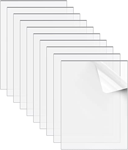 Belle Vous (10er Pack) Acrylplatte Transparent Plastik Platten - Acrylglas 2mm Dick 15 x 10cm - Transparenter Acrylglas Zuschnitt - Plexi Glas für DIY-Projekte, Malerei, Kalligraphie & Tischschilder