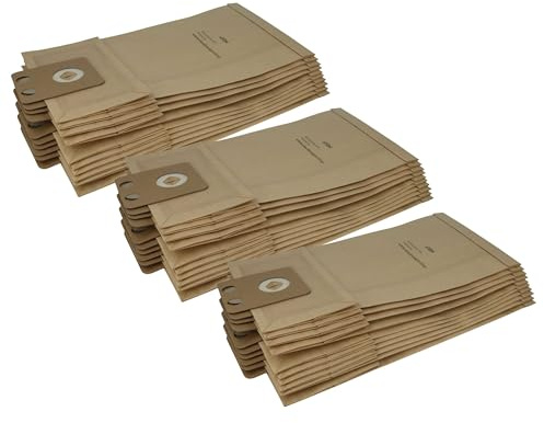 vhbw 30x Staubsaugerbeutel kompatibel mit Nilfisk/Alto VC300 Hepa | VC 300 Hepa, VP 300, VP 300 / VP300, VP300 Hepa Staubsauger - Papier, braun