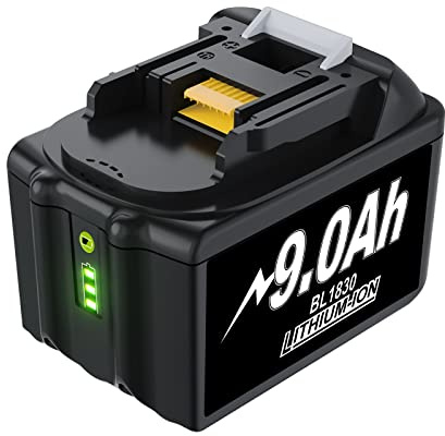 【BL1890B für Makita Akku 18V 9,0Ah】 Ersatzakku für Makita 18V BL1860B BL1860 BL1850 BL1845 BL1835 BL1830 BL1815 194205-3 LXT-400 Li-ioner Akku für Makita 18V Elektrowerkzeuge