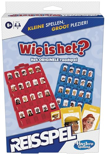 Hasbro Gaming Qual è? Travel Edition, Gioco di indovinello classico, per 2 giocatori, gioco da viaggio per bambini