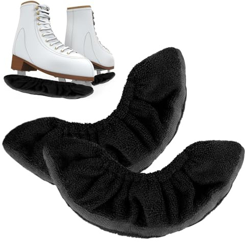 XCDMJ Ice Skate Blade Covers Protector, Skate Guards, Figure and Hockey Skates, 1 Pair Skate Covers Soft Plush, Ice Skate Soakers, Ice Skating Accessories for Men Women Boys Girls